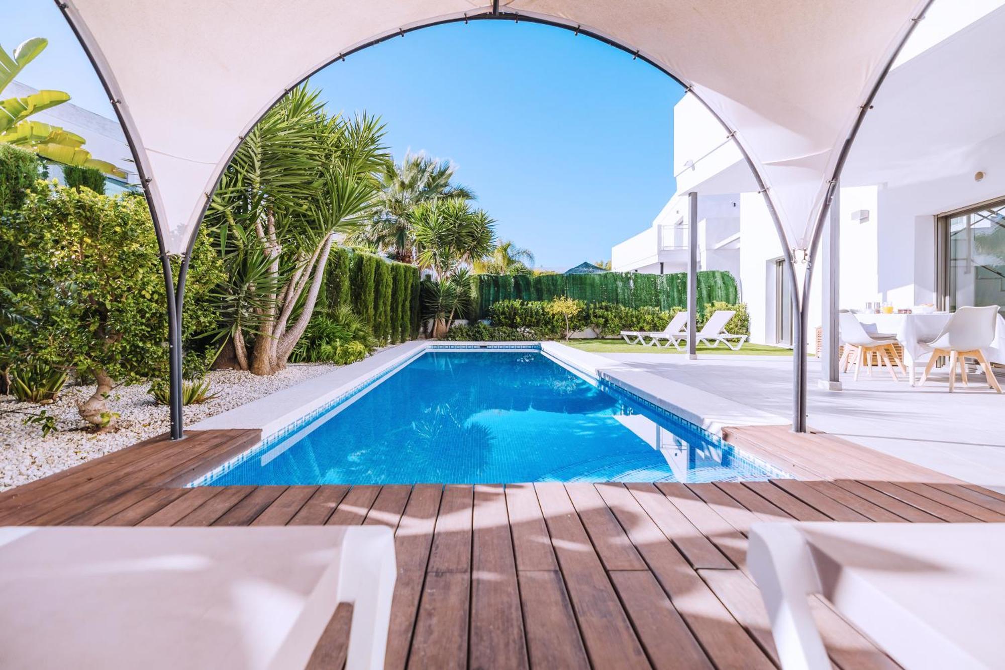Casa Coco Stylisches Beachhouse Mit Pool & Sundeck Els Poblets Denia Exterior foto